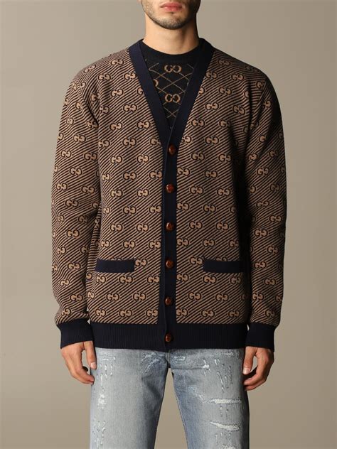 sueter gucci hombre|Gucci cardigan sweater.